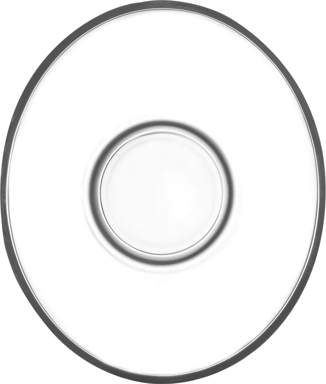 LAV HORECA CSM211 Çeşme Tea Saucer, 4" Diameter, H 5/8", R ⌀ 4 1/2", Soda Lime Glass - 12/Case