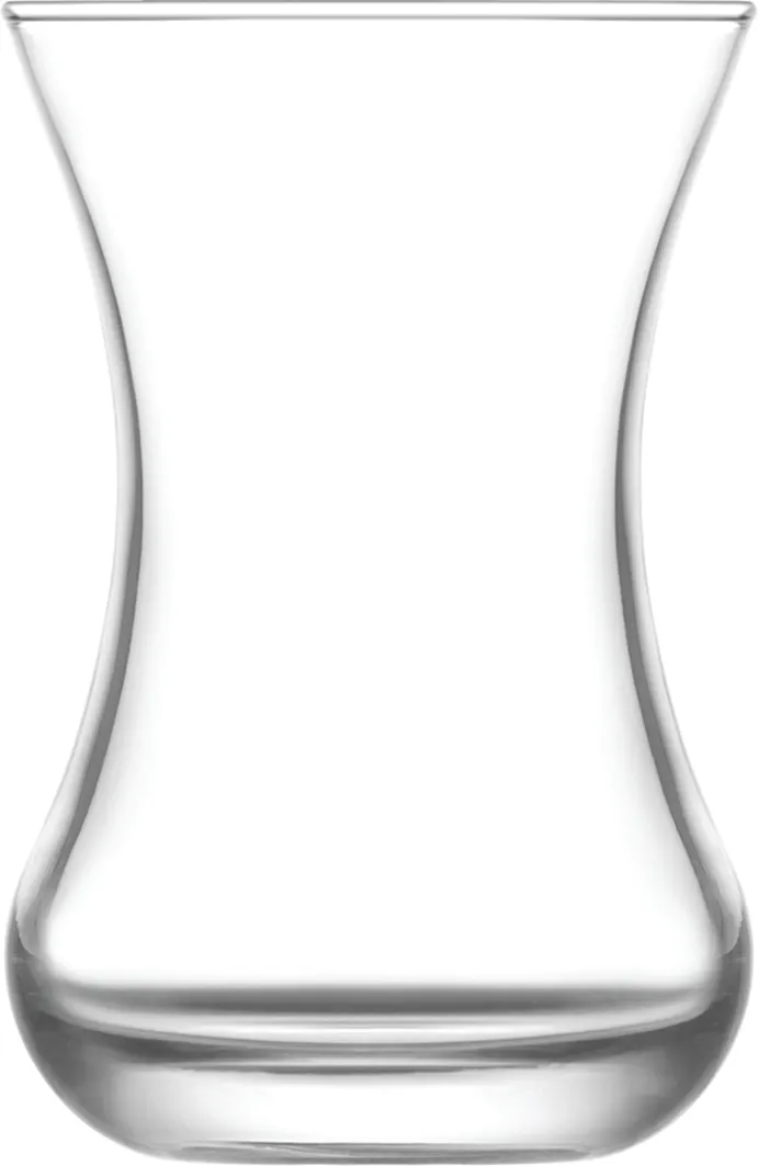 LAV HORECA DAT313 - Datça Tea Glass Coffee Mug, 4.5 oz, 4" H x 2.375" R⌀, Glass, Clear - 12/Case