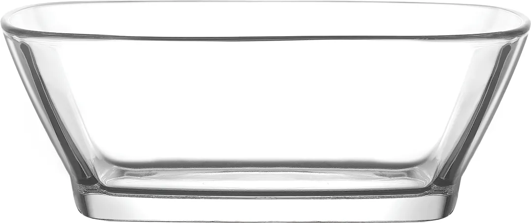 LAV HORECA DEL215 – Clear Round Glass Bowl, 2‑4” Diameter, 12.5 oz Capacity, Soda Lime - 6/Case