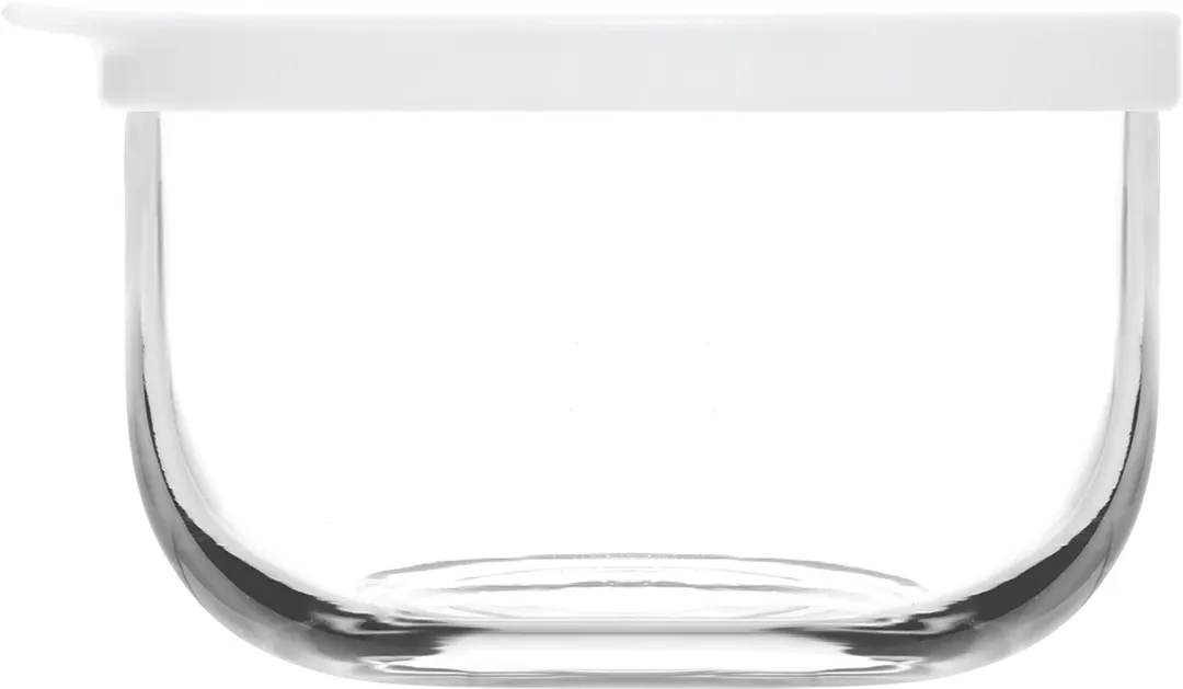 LAV HORECA DET037 PK0002 Detroit Jar, 12 7/8 oz (1‑2 Qt) Clear Glass with BPA‑Free Lid - 12/Case