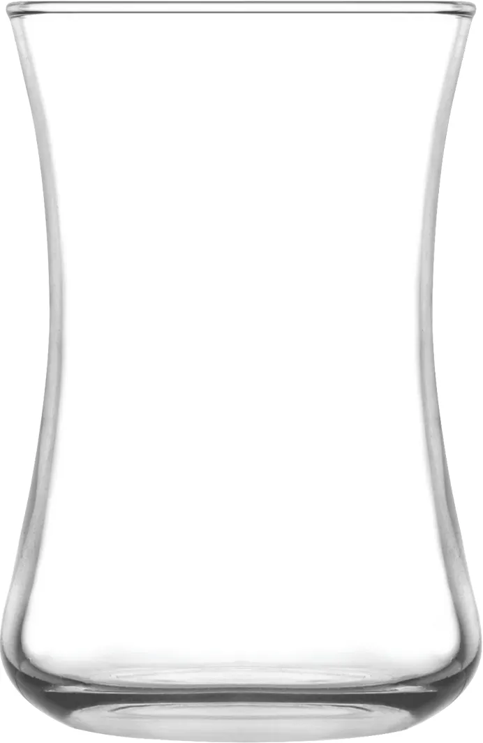 LAV HORECA DLY315 - Dalyan Tea Glass Coffee Mug, 5.25 oz (H 3 1/2", R 2⅜"), Soda Lime, 12/Case