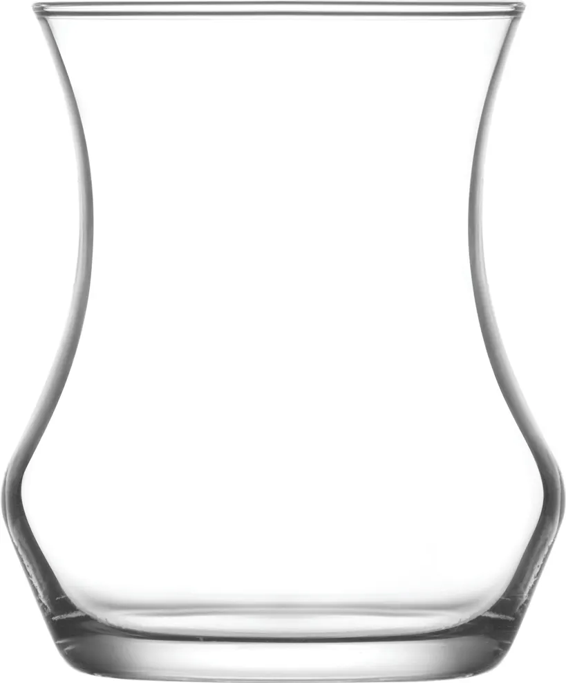 LAV HORECA EDR317 - Edremit Tea Glass Coffee Mug, 5 3/4 oz (H 3 1/4"), Soda Lime - 12/Case