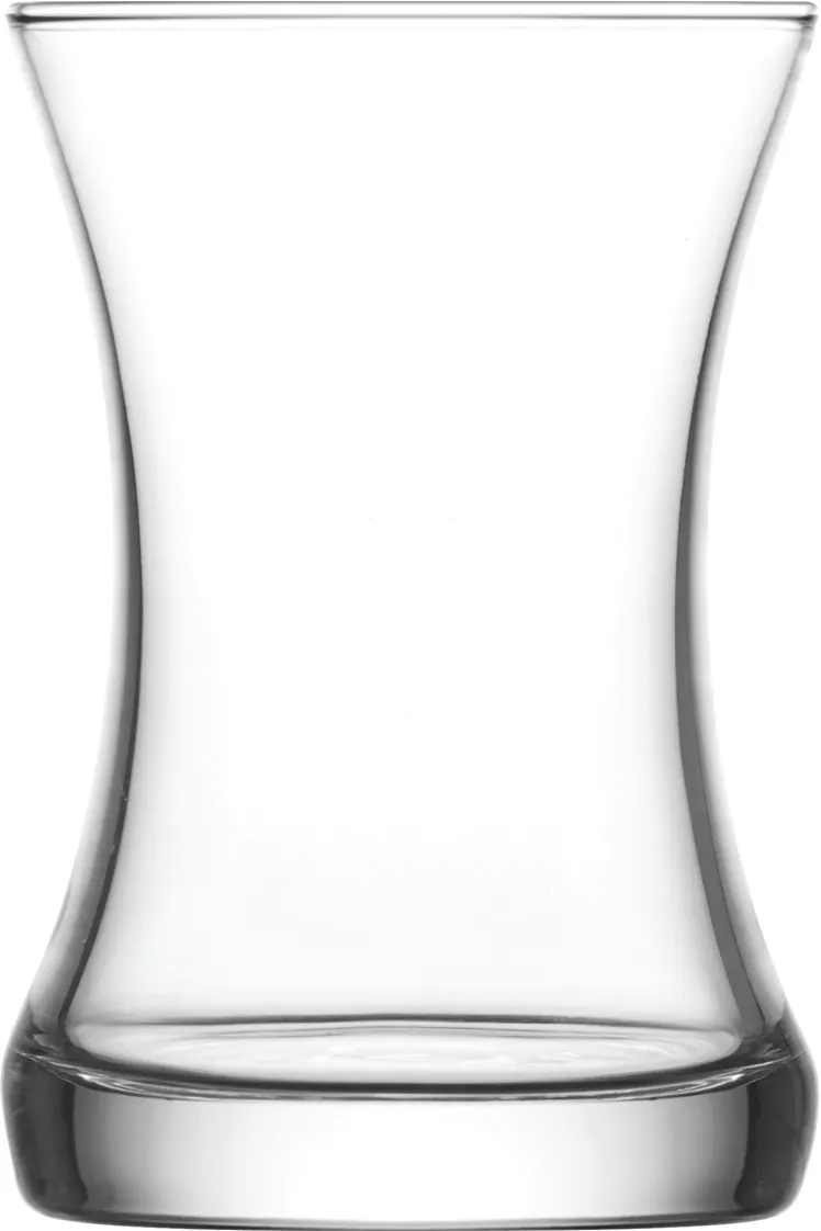 Lav Horeca GCK315 - Tea Glass Coffee Mug 5.25 oz (H 3-3/4", R 2-1/2", B 2⅜"), Soda Lime Fine Rim - 12/Case