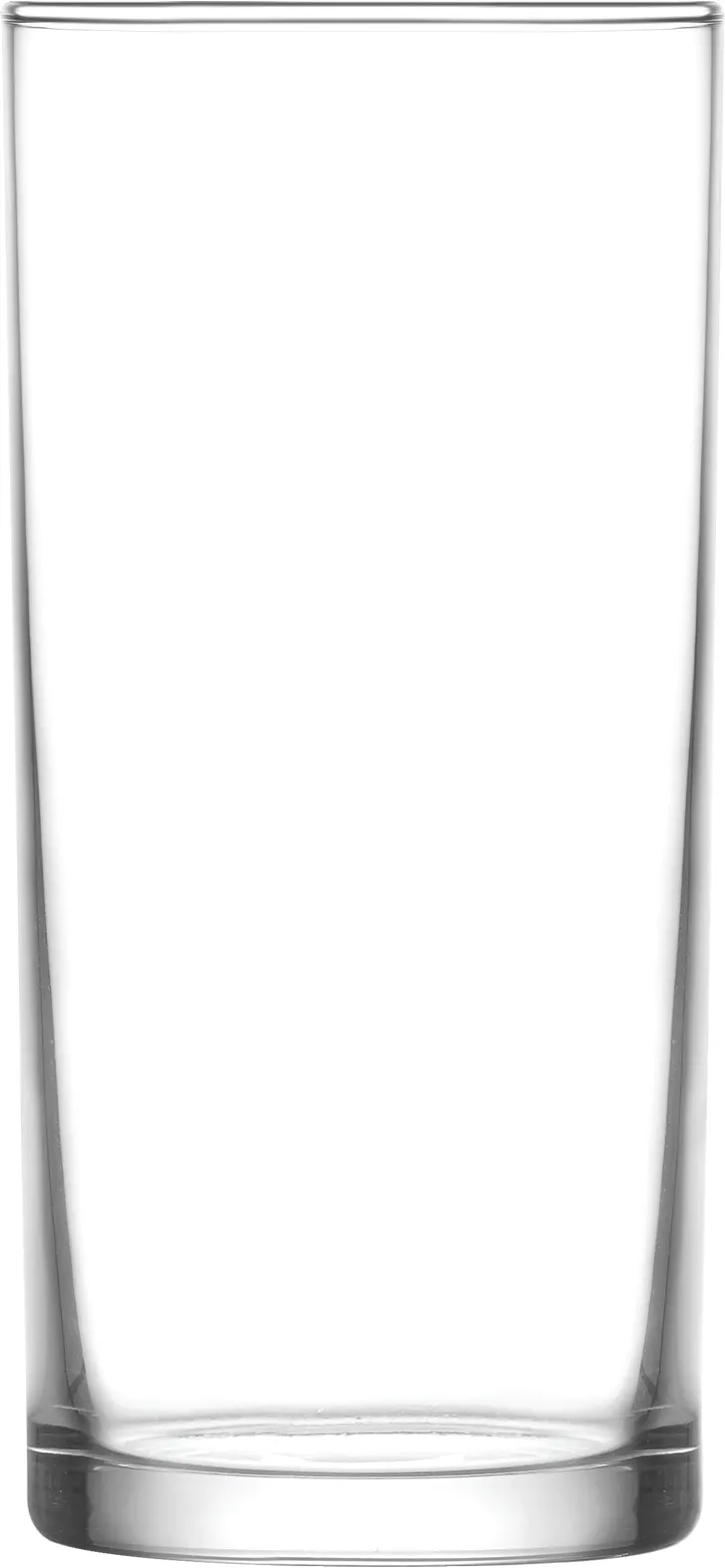 LAV HORECA GNO330 Genoa Soft Drink Glass, 10 1/8 oz, Height 5¼", Rim Ø 2½" Soda Lime Glass - 12/Case