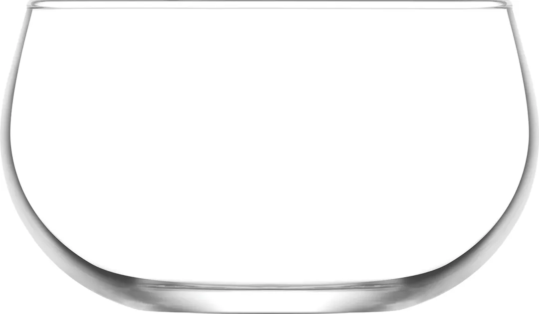 LAV HORECA GOA339 - Clear Round Glass Bowl, 13 1/8 oz (2"-4"), Soda Lime, 12/Case