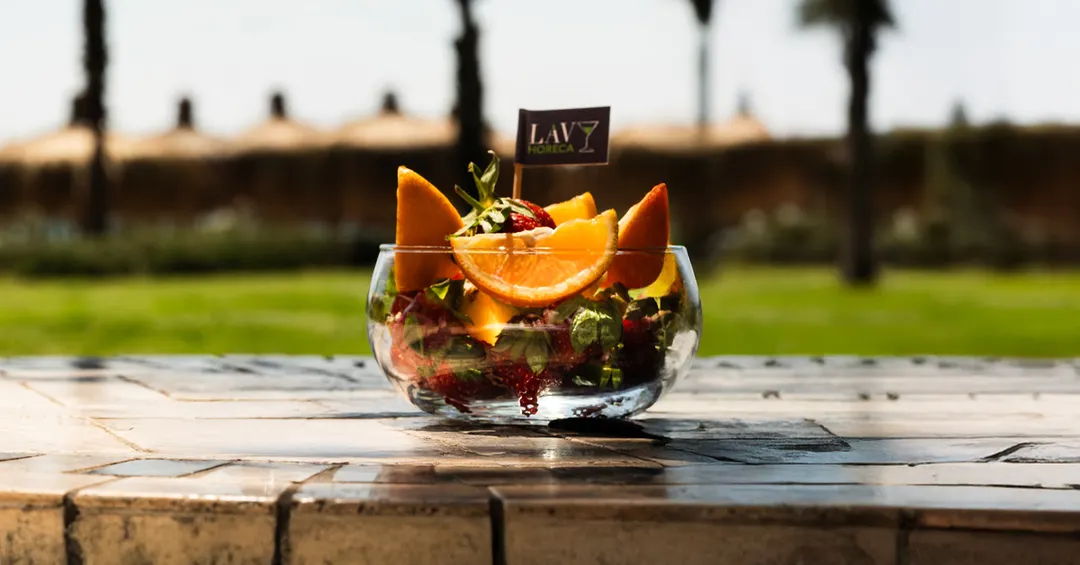 LAV HORECA GOA362 - Clear Round Glass Serving Bowl 2"-4" 21 oz (0.62 Qt) Soda Lime - 12/Case