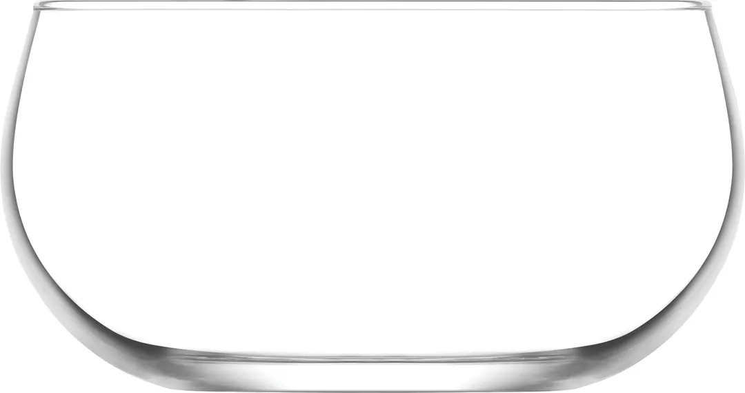 LAV HORECA GOA362 - Clear Round Glass Serving Bowl 2"-4" 21 oz (0.62 Qt) Soda Lime - 12/Case