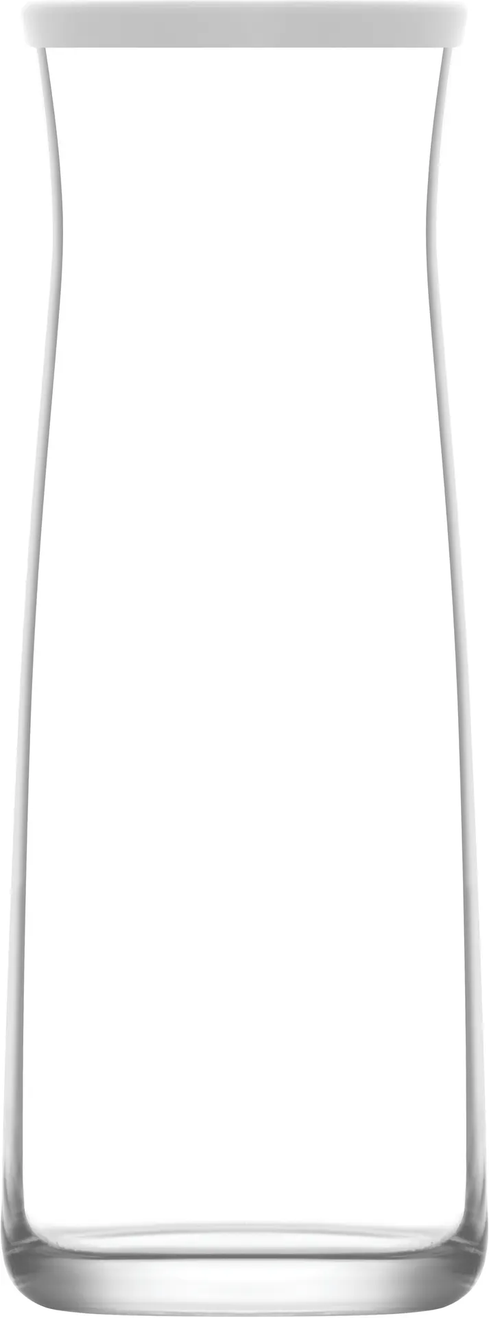 LAV HORECA GRO120 Girona Carafe, 40 5/8 oz Glass, 9 7/8" H x 3 1/4" R, Silicone Lid - 12/Case