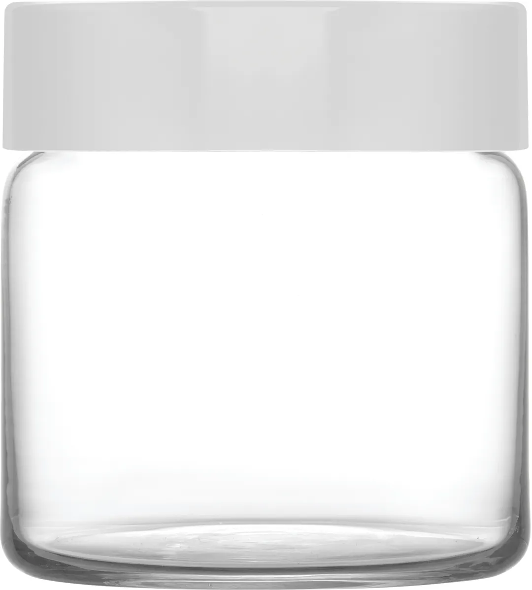 LAV HORECA HVN063 Havana Jar, 21.5 oz (1.5 Qt) Clear Glass Container with BPA‑Free Lid - 6/Case