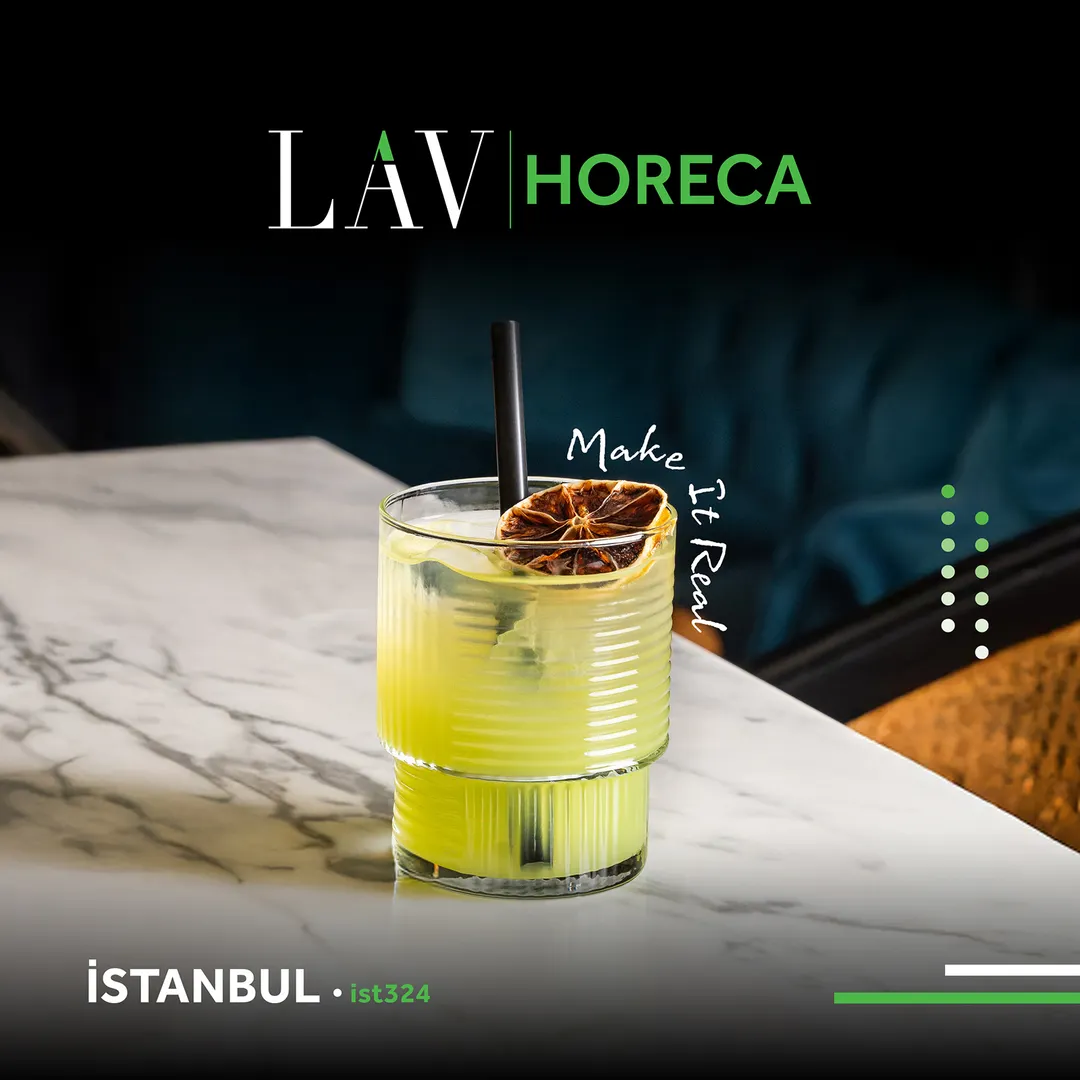 LAV HORECA IST324 Istanbul Soft Drink Glass, 8 1/8 oz (H 3 3/8" R 2 3/4"), Stackable Glass, 12/Case