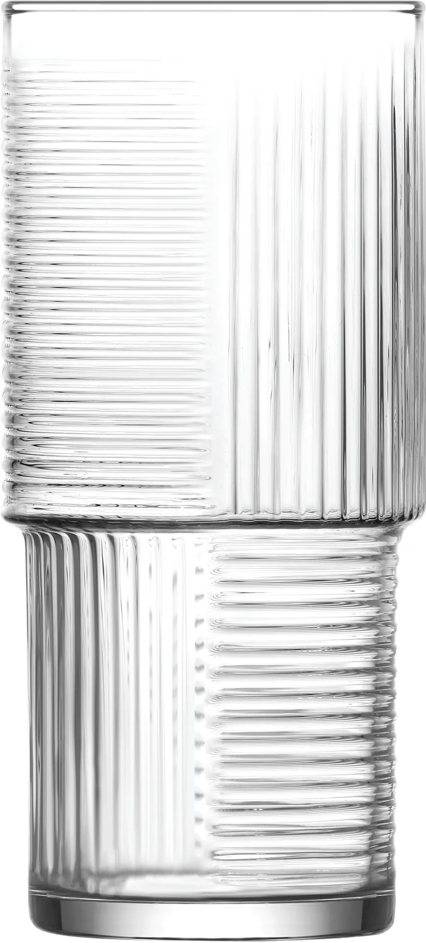 LAV HORECA IST352 - Istanbul Long Drink Glass 17 3/8" 17.5 oz Soda Lime Glass Stackable - 6/Case