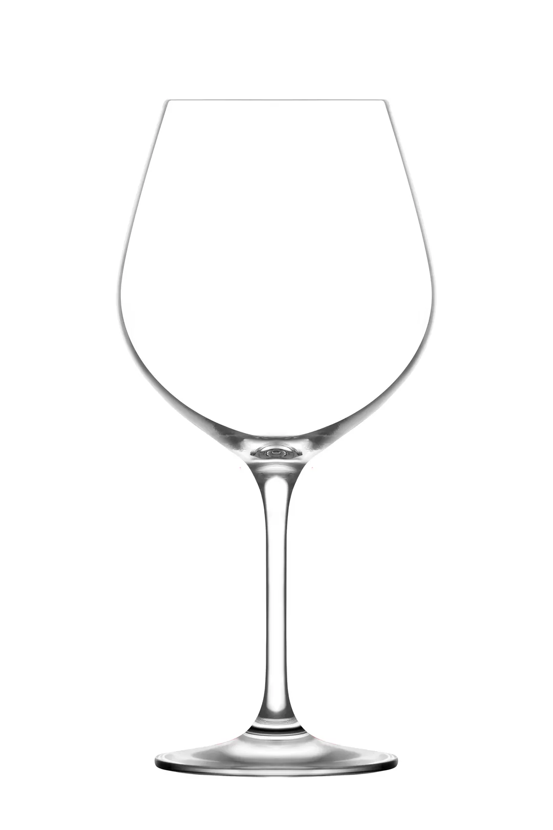LAV HORECA LH-GST176FT Wine Glass, 25.4 oz (8 7/8" Height) Stemmed Crystal Glass, Red Wine Use - 24/Case