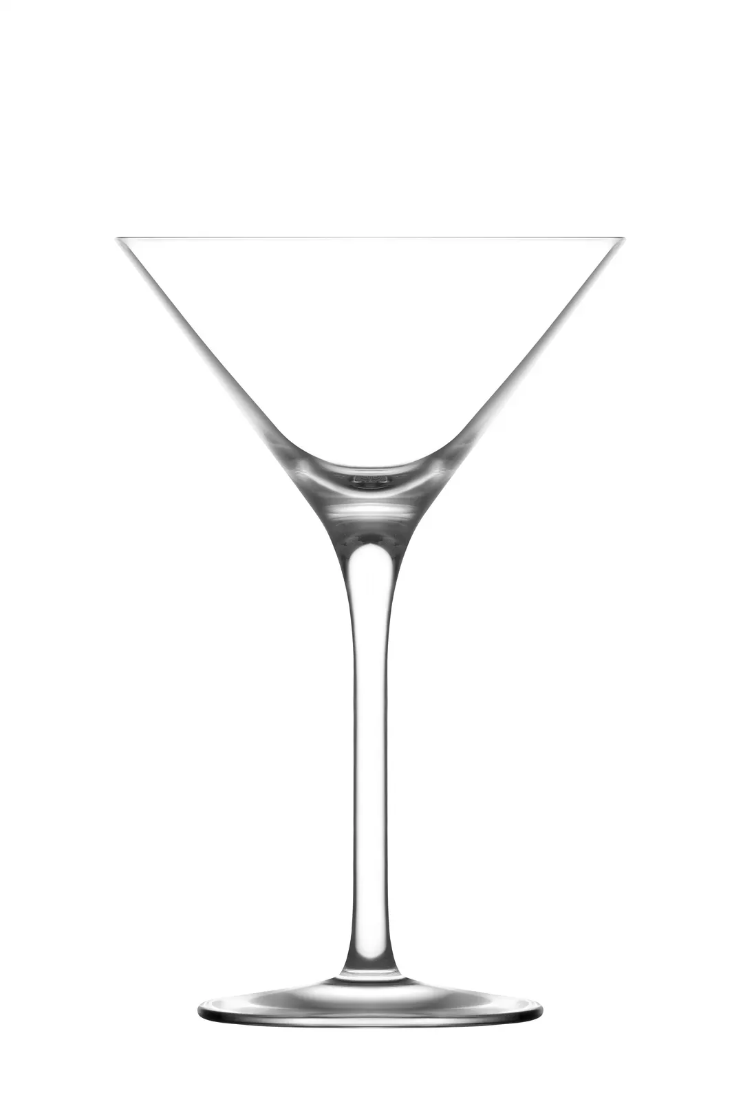 LAV HORECA LH-SNS124FT Martini Glass, 8 oz Capacity, Stem Base, Clear Glass - 24/Case