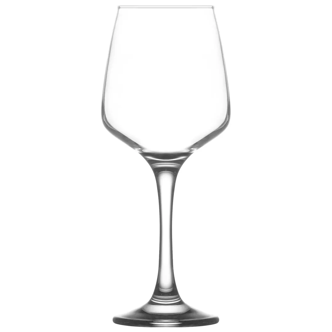 LAV HORECA LYN529 - Lyon Wine Glass, 10‑12 oz, 7½" Height, Stemmed Glass, Rim, Soda Lime - 6/Case