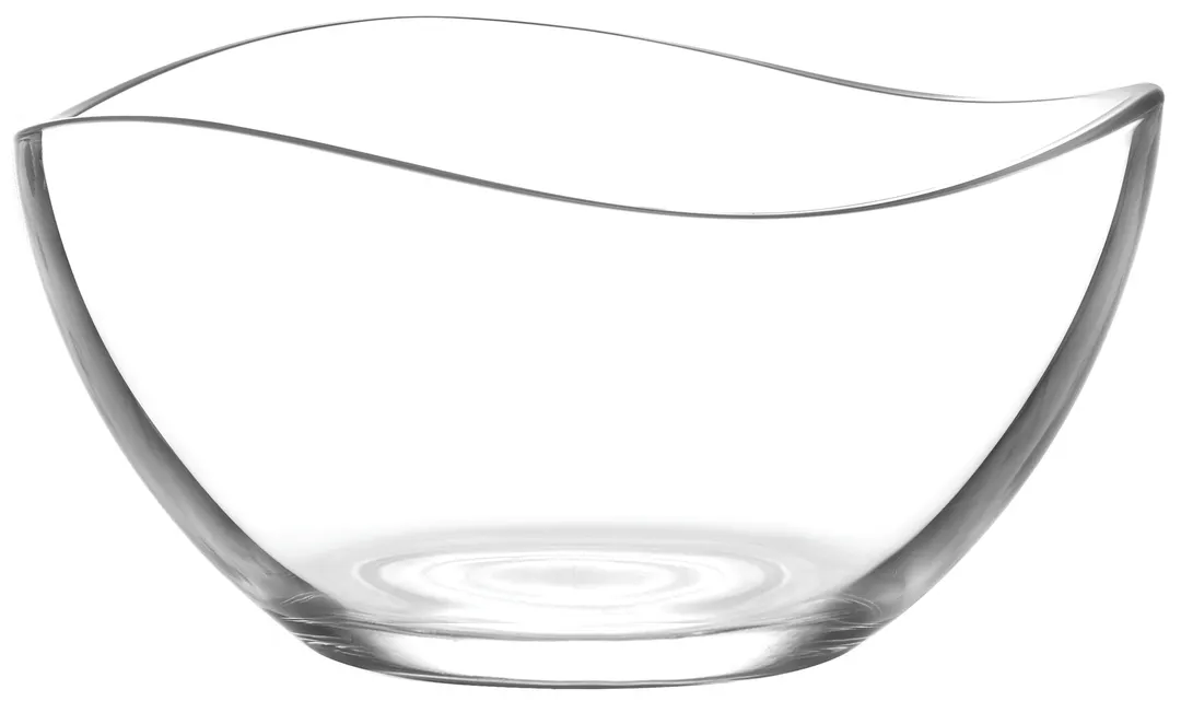 LAV HORECA MAN217 - Clear Round Manila Bowl 5‑7" (32 oz) Soda Lime Glass, 32 1/8 oz - 2/Case