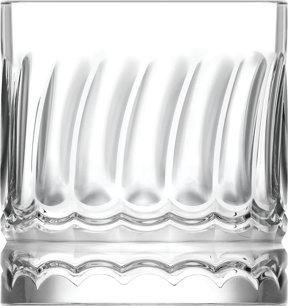 LAV HORECA MLC433 Mallorca Whiskey Glass, 11 oz (3 3/8" Diameter) Soda Lime Glass, 3 5/8" Height - 12/Case