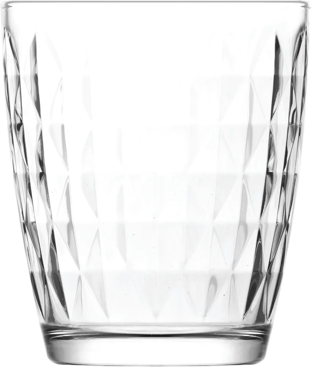 LAV HORECA MRB234 Marbella Soft Drink Glass 11 1/2" H 3-1/4" Rim 2-1/4" Base 11.5 oz Glass - 24/Case