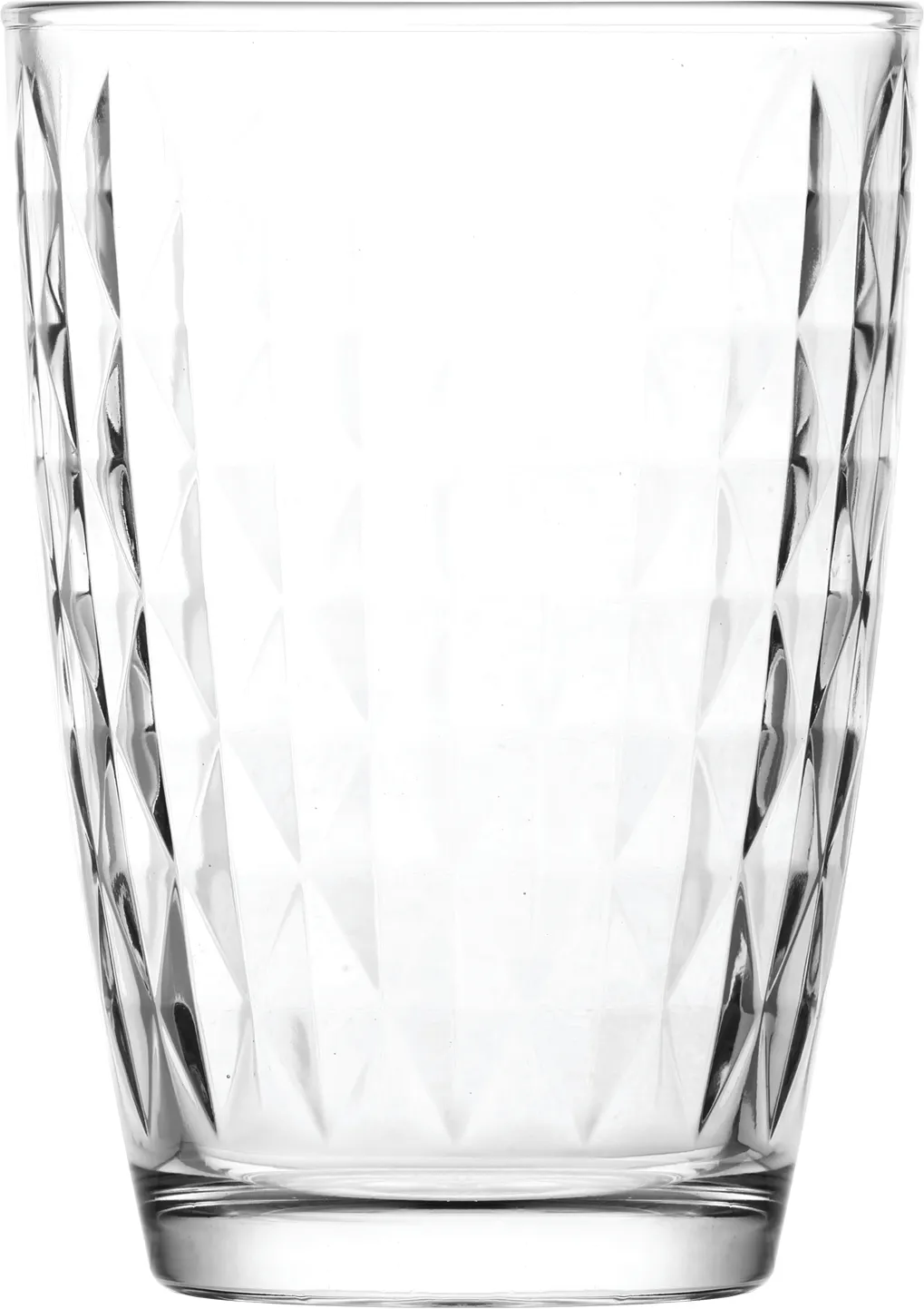 LAV HORECA MRB241 Long Drink Glass, 14 oz (4"3/4 H x 3"3/8 R⌀ x 2"1/4 B⌀), Soda Lime Glass - 12/Case