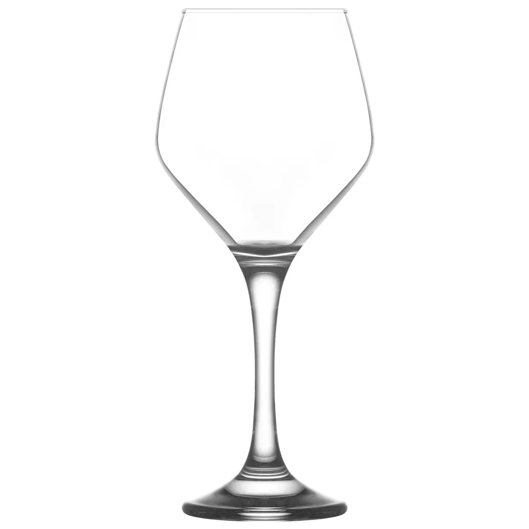 LAV HORECA NIC544 Goblet Glass, 8.5" H x 2.75" Dia, 14.9 oz, Soda Lime Glass, Fine Rim - 6/Case