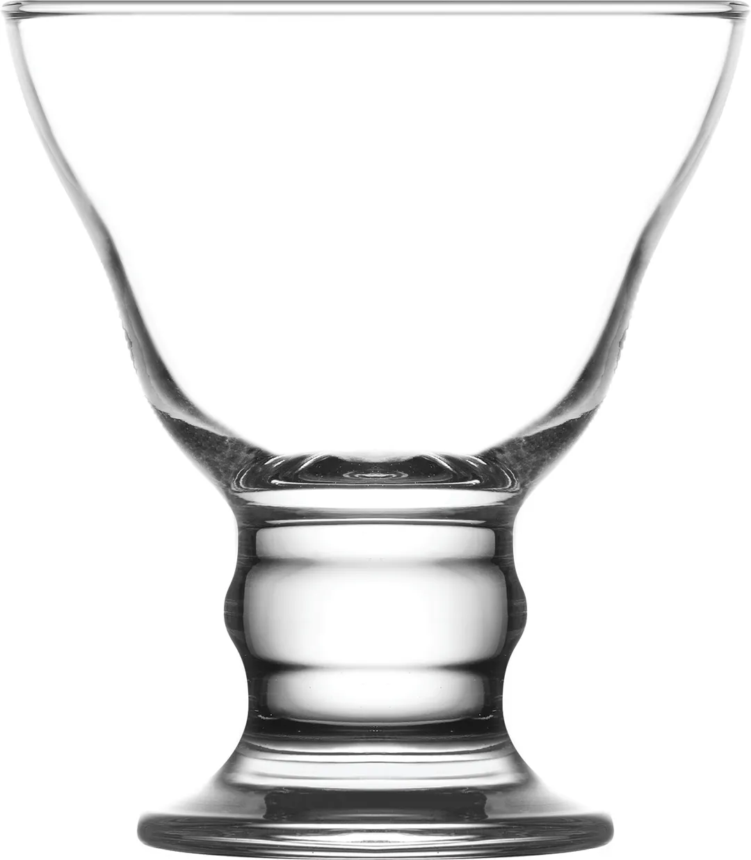 LAV HORECA ORL325 - Orlando Ice Cream & Dessert Cup 8.5 oz 4.38" H Footed Soda Lime Glass - 8/Case