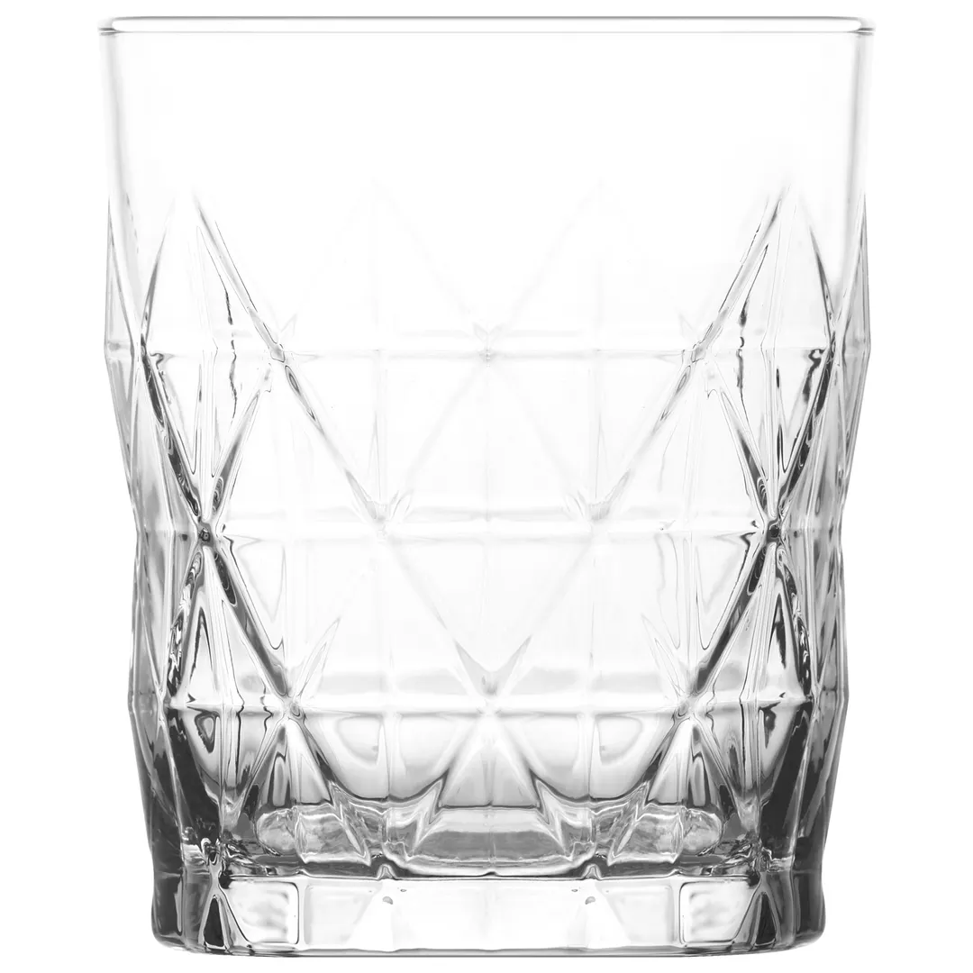 LAV HORECA OSK334 Osaka Soft Drink Glass, 11 5/8 oz (H 3 7/8", R⌀ 3 1/4"), Glass, - 12/Case
