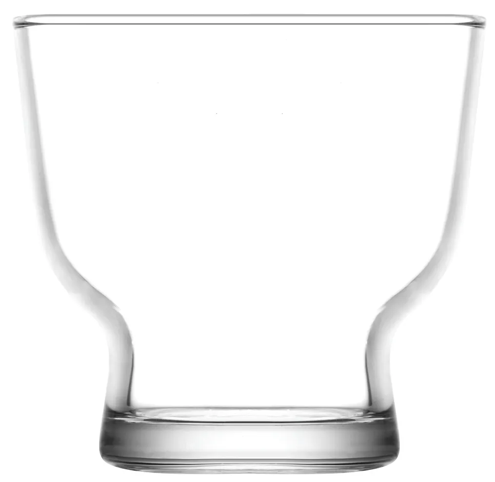 LAV HORECA PLR324 Palermo Ice Cream & Dessert Cup, 8 1/8 oz Footed, Glass, H 3 1/8" - 12/Case