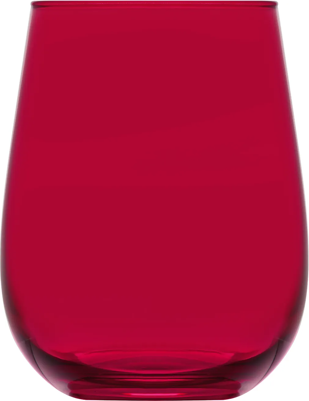 LAV HORECA PRS347 PFTCL0202-1 Wine Glass, 16 oz, 4"3/8 H x 2"3/4 R⌀, Red Lime Glass - 12/Case