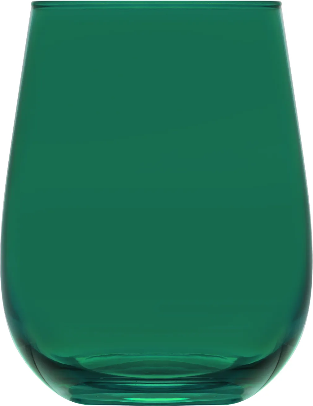LAV HORECA PRS347 PFTCL0568-1 Wine Glass, 16 oz, 4 3/8" H x 2 3/4" Rim, Green Glass - 12/Case
