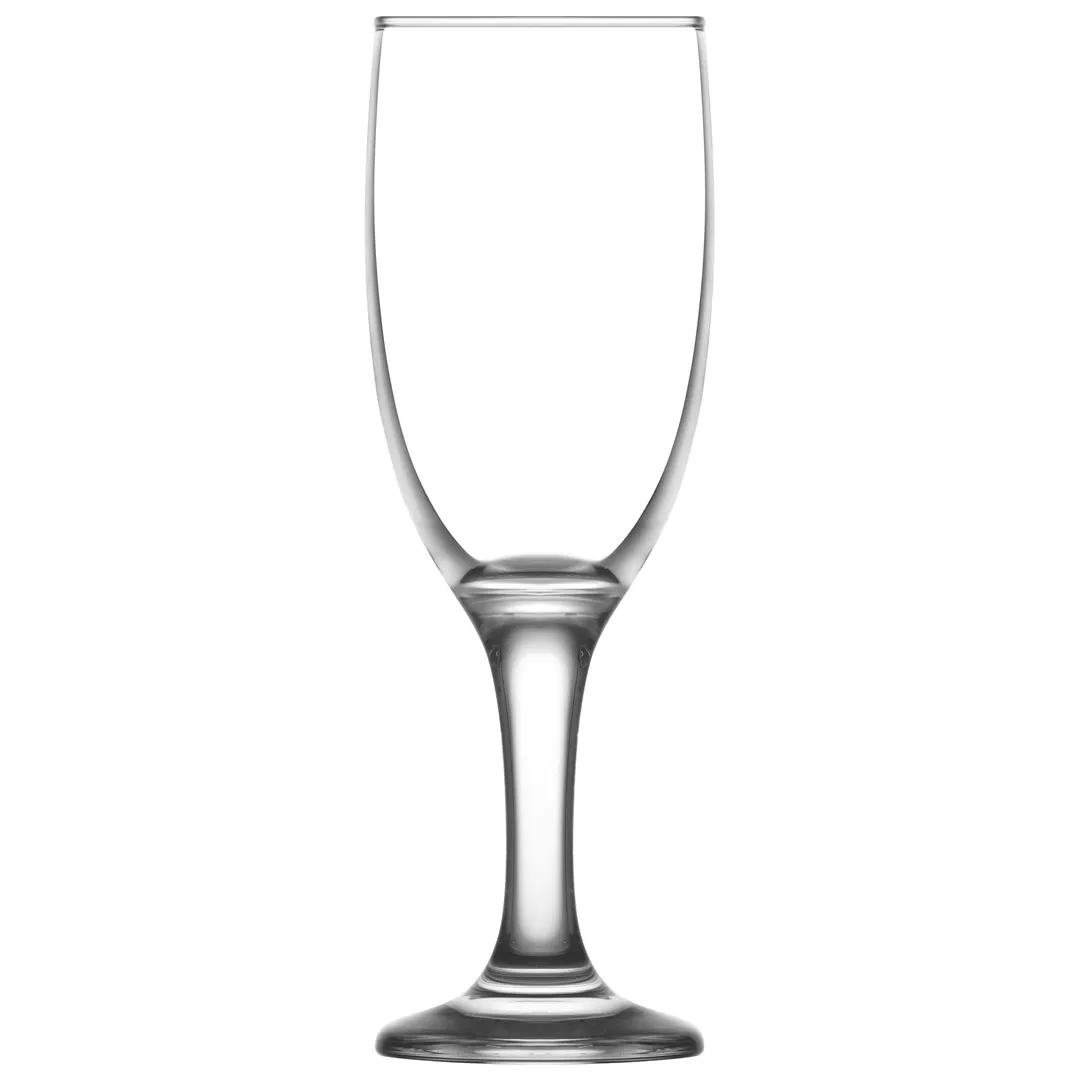 LAV HORECA SOF512 - Sofia Champagne Flute Glass, 5 oz (4¼”), Stem Base, Soda Lime Glass, 6/Case