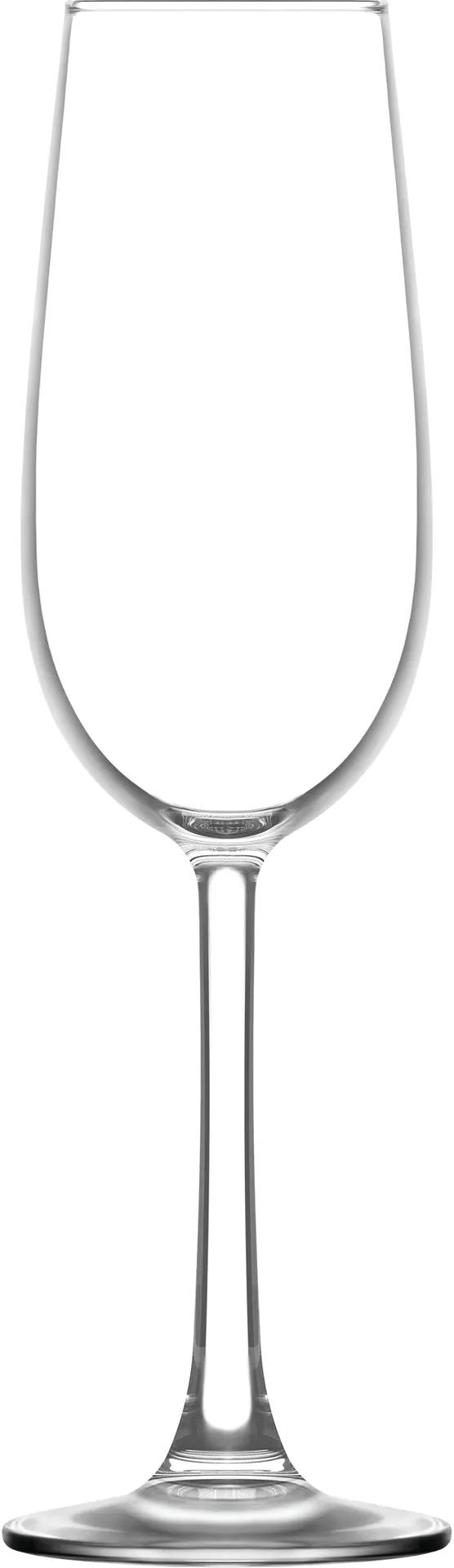 LAV HORECA SRD622 - Champagne Flute Glass, 7.5 oz, 8"3/4 H x 1"7/8 R⌀ x 2"5/8 B⌀, Glass - 12/Case