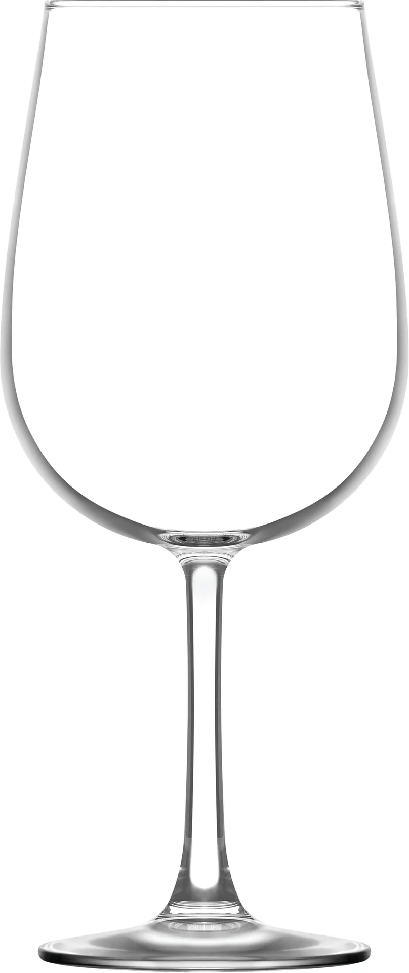LAV HORECA SRD665 - Sardinia All Purpose Goblet Glass, 22 oz (9" H x 3" R⌀ x 3 1/8" B⌀ x 3 7/8" M⌀), Fine Rim, Soda Lime Glass - 6/Case
