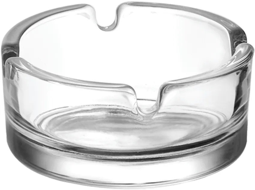 LAV HORECA VIL207 - Ashtray, H 1.5" R Ø2.875" B Ø2" M Ø2.875", Soda Lime, - 12/Case
