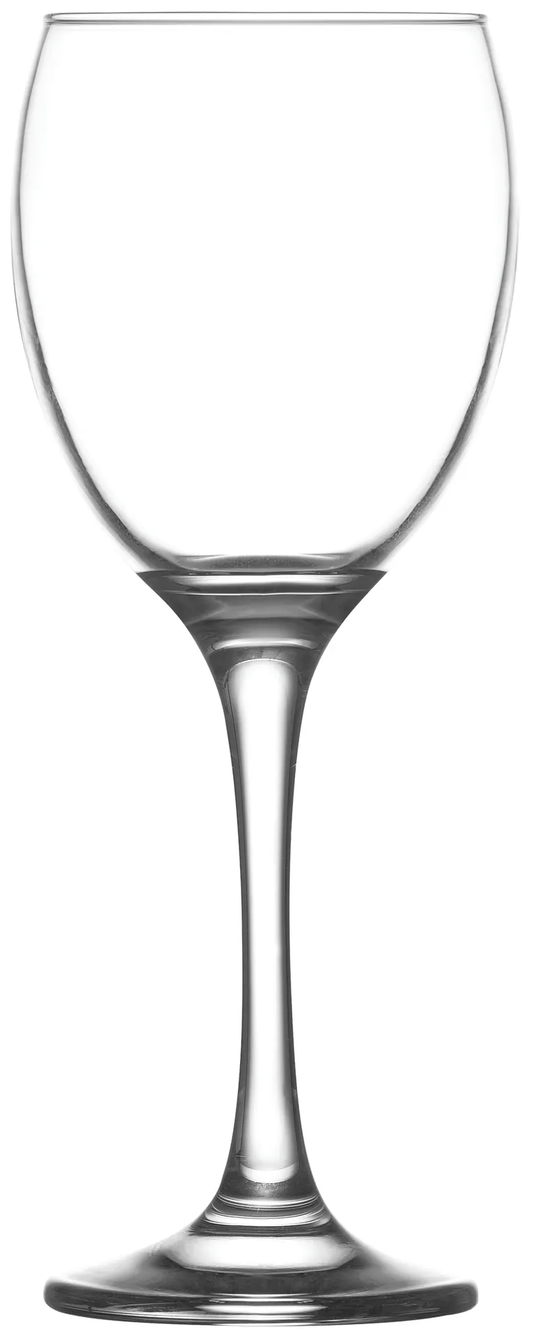 LAV HORECA VNI534 Venice Wine Glass, 11.5 oz, 8 1/8" Height, Fine Rim Soda Lime Glass - 12/Case