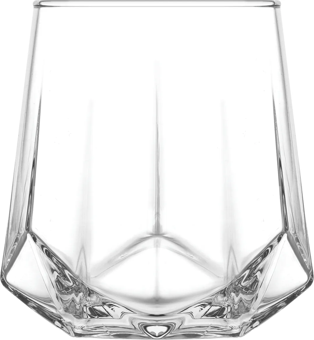 LAV HORECA VRN340 Whiskey Glass, 13.5 oz (3 7/8" H x 2 7/8" Rim), Lime Glass, Rim Finish - 12/Case