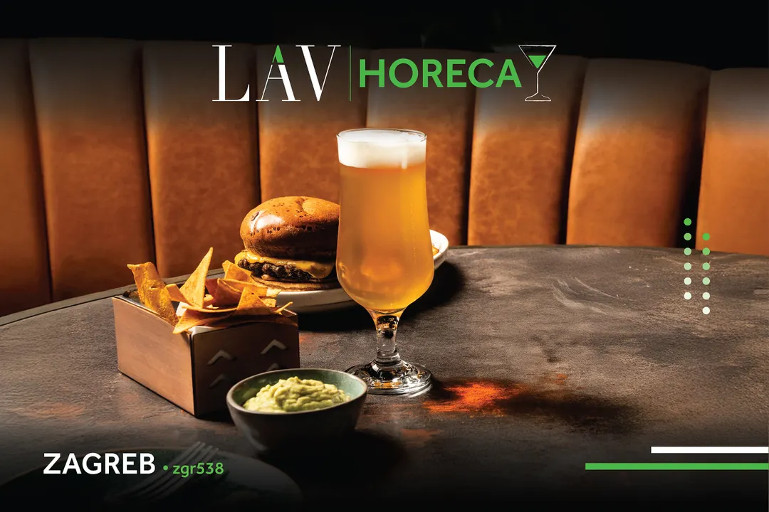 LAV HORECA ZGR538 - Zagreb Beer Glass Chalice, 13 oz (7½" H x 2⅝" R Ø), Stemmed Glass, 12/Case