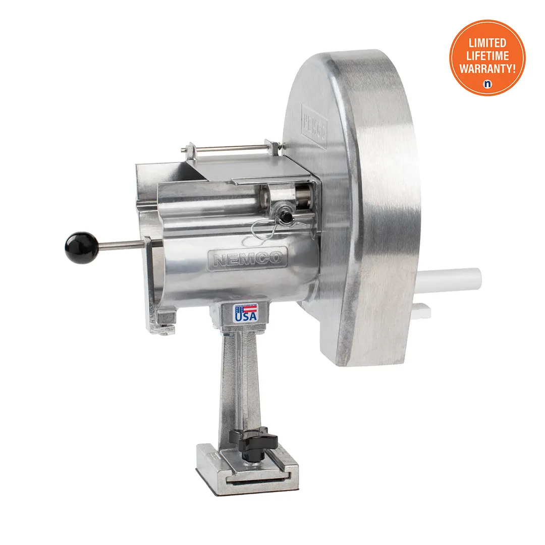 Nemco 55200AN-1 3/16" Shredder – 12.5" Countertop Vegetable Cutter, Cast Aluminum & Stainless Steel, Slice Blade