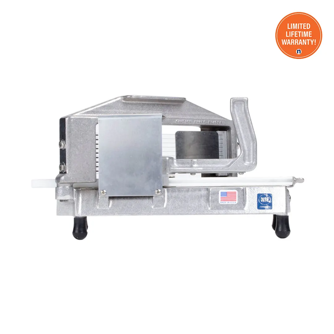 Nemco 55600-2 Tomato Slicer, 1/4" Blade, Aluminum & Stainless Steel, 7-1/4"W x 15-1/4"D x 8-1/4"H