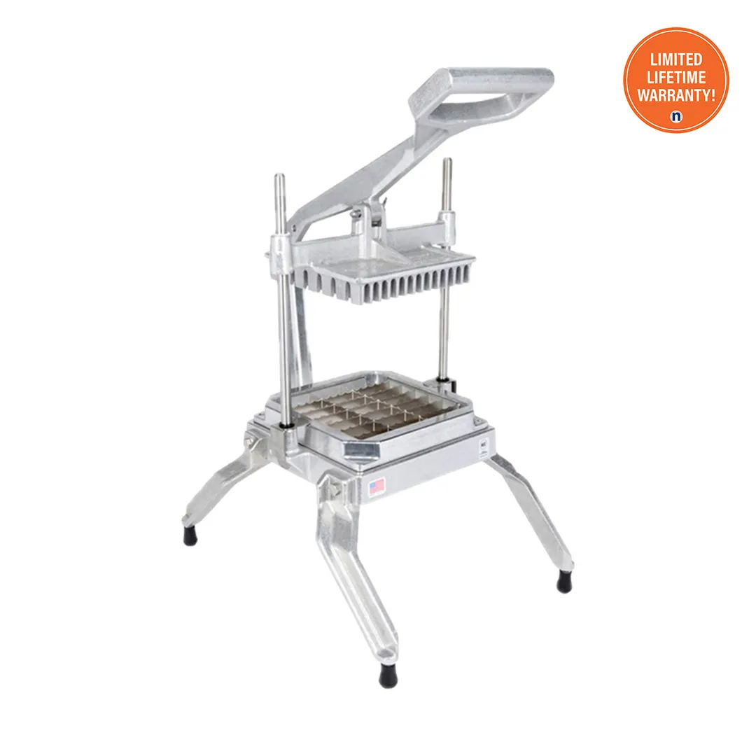 Nemco 55650-2 Manual 1"x2" LettuceKutter – 13" Width, Cast Aluminum & Stainless Steel, 1" Slice, Blades