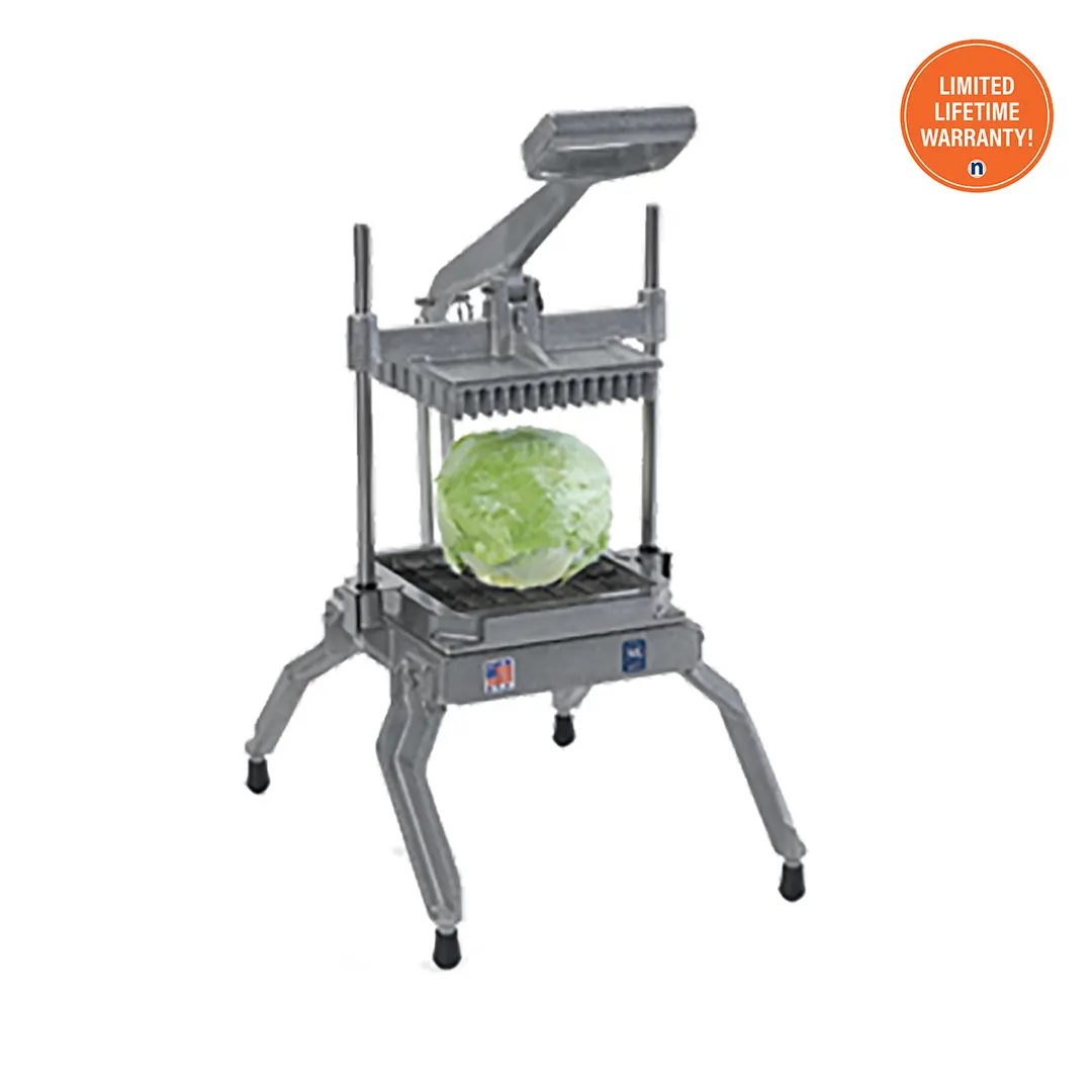 Nemco 55650-5 LettuceKutter™ 5/16" Slices, Scalloped Blades, Angled, Square Cut, Cast Aluminum Legs, No‑Slip