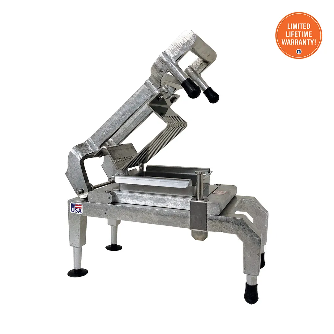 Nemco 55975-1SC-CHT Easy Chicken Slicer, 3/8" Cut, Stainless Steel Blades, Compact Aluminum, Manual, Countertop