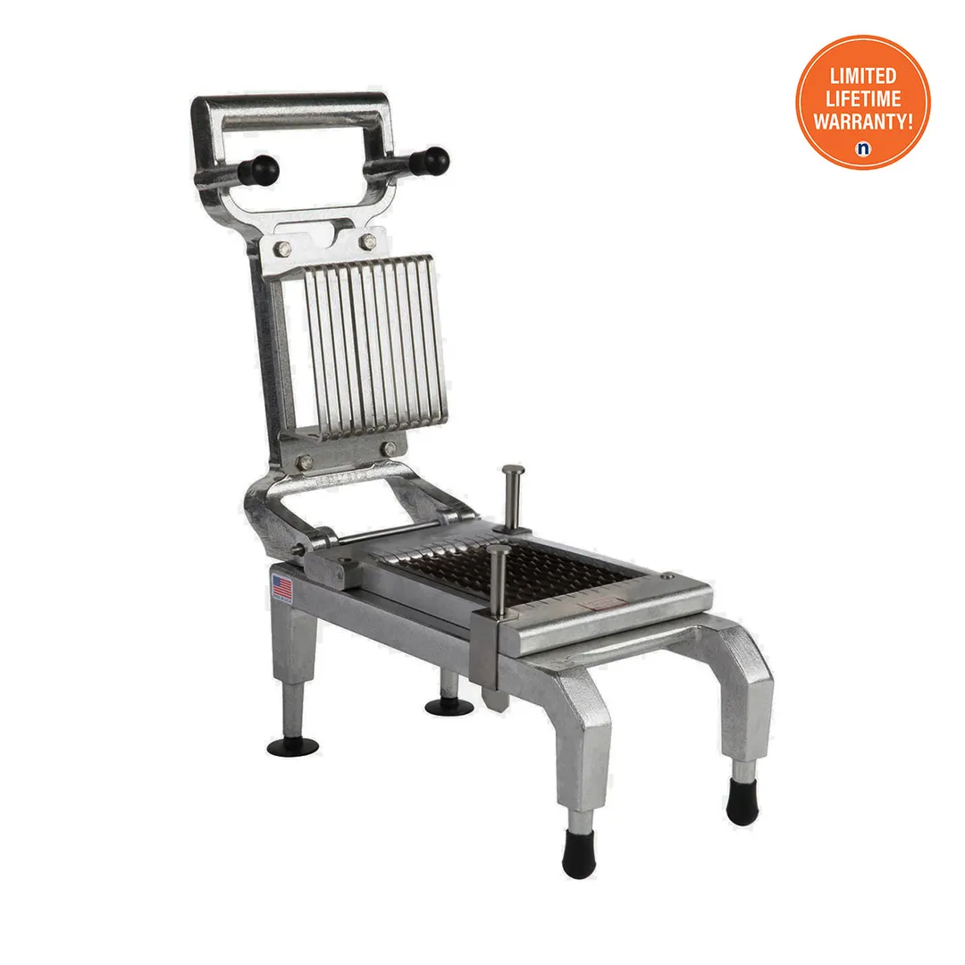 Nemco 55975-1SC Easy Chicken Slicer, 3/8" Cut, Stainless Steel Blades, Compact Aluminum & Stainless Steel Finish, Manual, Countertop
