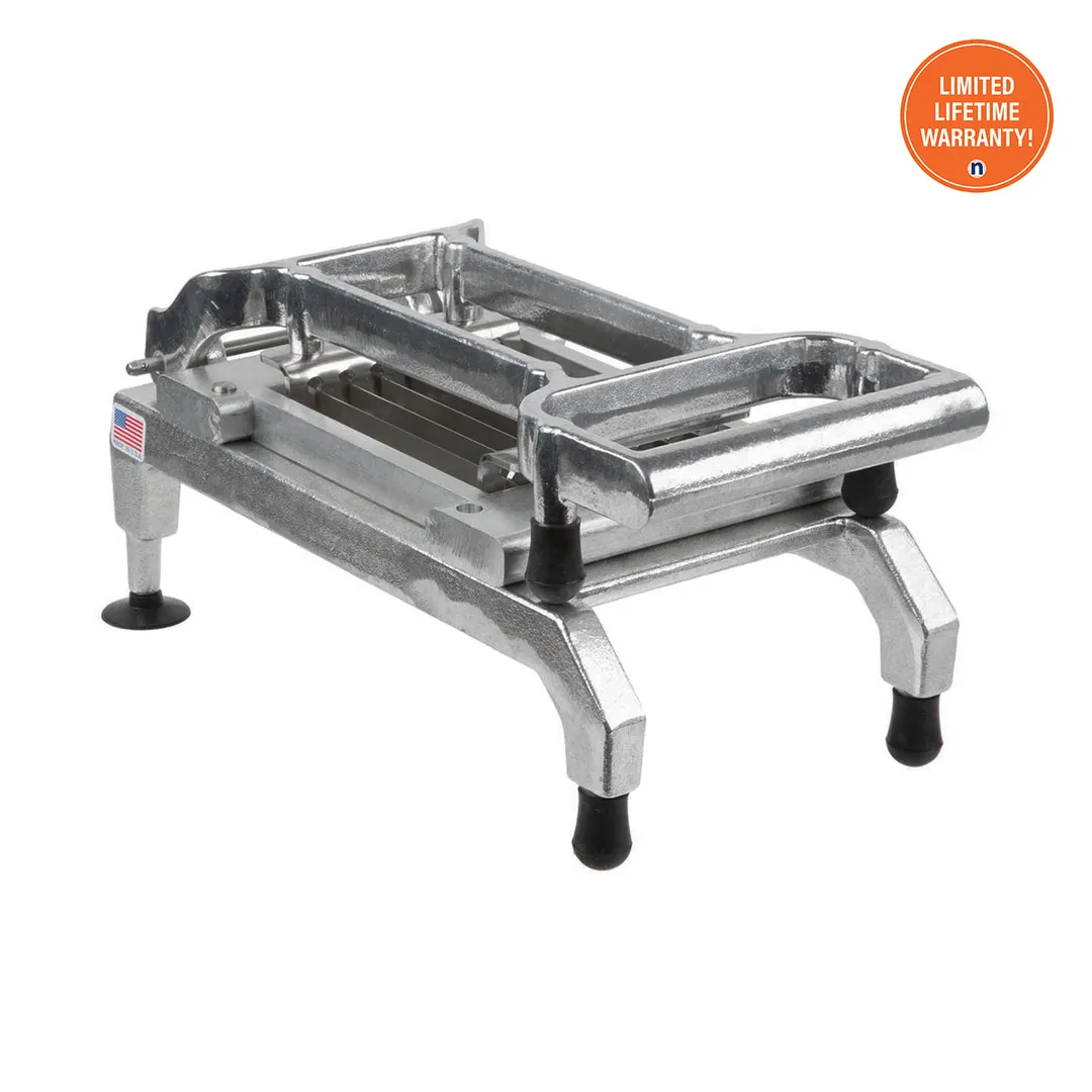 Nemco 55975 Easy Chicken Slicer, 1/2" Cut, Unsharpened Stainless Steel Blades, Compact Aluminum & Stainless Steel Finish, Manual, Countertop