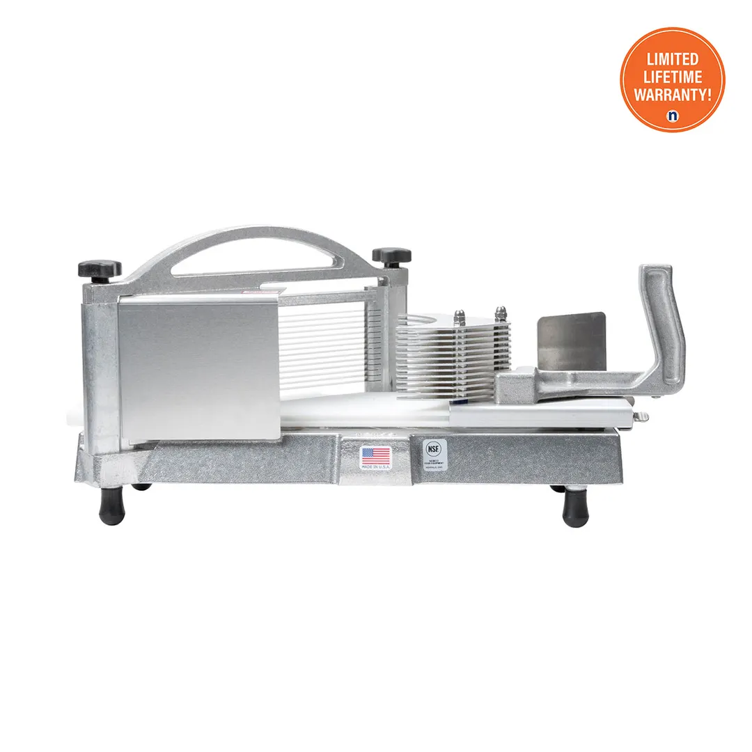 Nemco 56600-1 Manual Easy Tomato Slicer II, 3/16" slice, straight blade, 7.5" width, aluminum construction