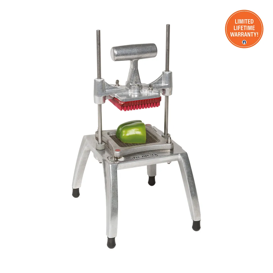 Nemco 57500-5 Chopper 3™ – 1/4" Slice, Color‑Coded Blades, 9.75" Wd, Cast Al, Stainless St, 6" Tall Base, Non‑Slip