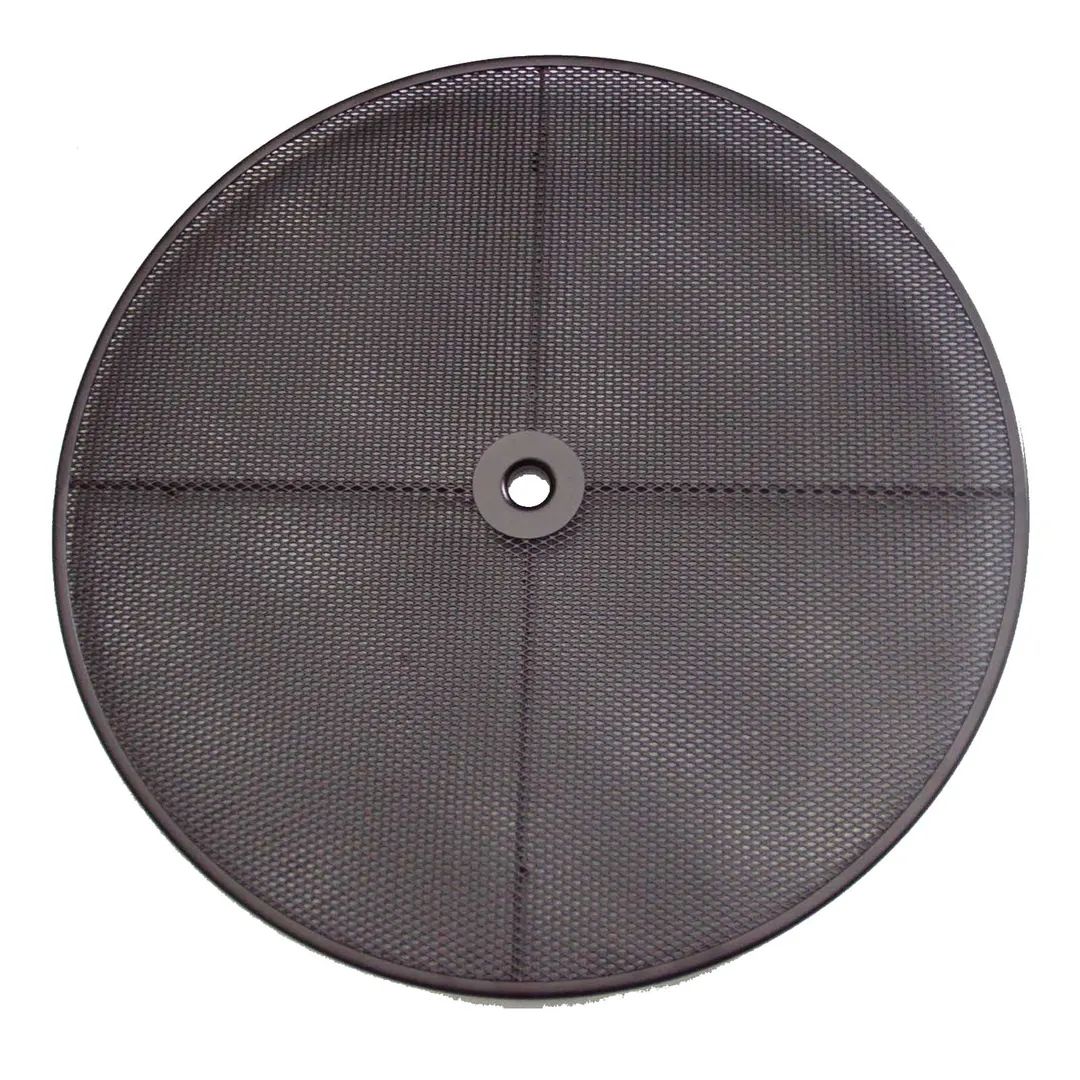 Plantation Prestige 2203600-01 Table Top, 36" Round Micromesh, 16‑Gauge Steel, Umbrella Hole – Indoor/Outdoor