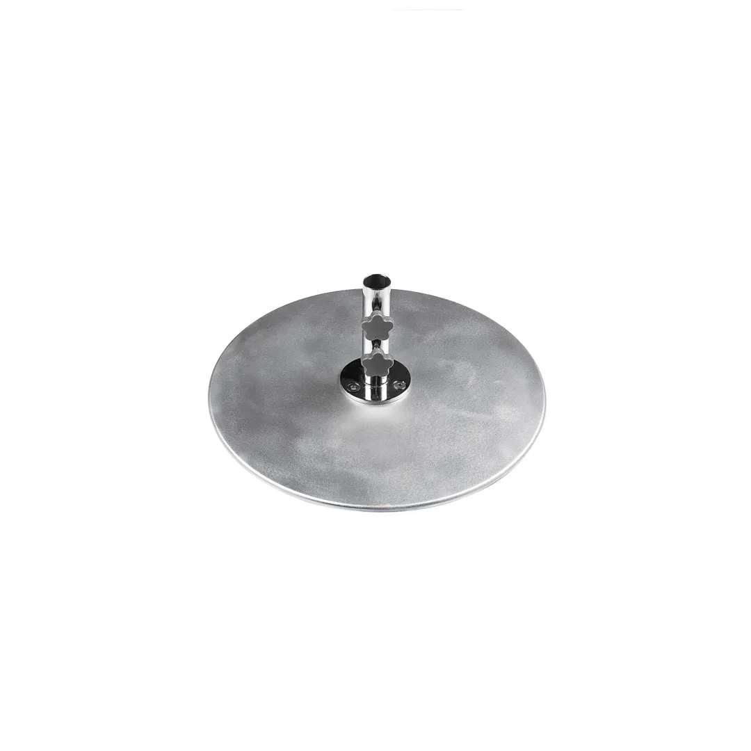 Plantation Prestige 22398070-01 Umbrella Base, 24" Round, 70 lb, Galvanized Steel, Safety Hitch Pin Included
