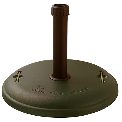 Plantation Prestige 2239848-01 Umbrella Base, 48 lb., round, steel handles, powder-coated stem, poly-crete