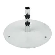 Plantation Prestige 2239851-01 50 lb 20" RD Steel Umbrella Base with 8" Stem, Heavy-Duty Part, Finish