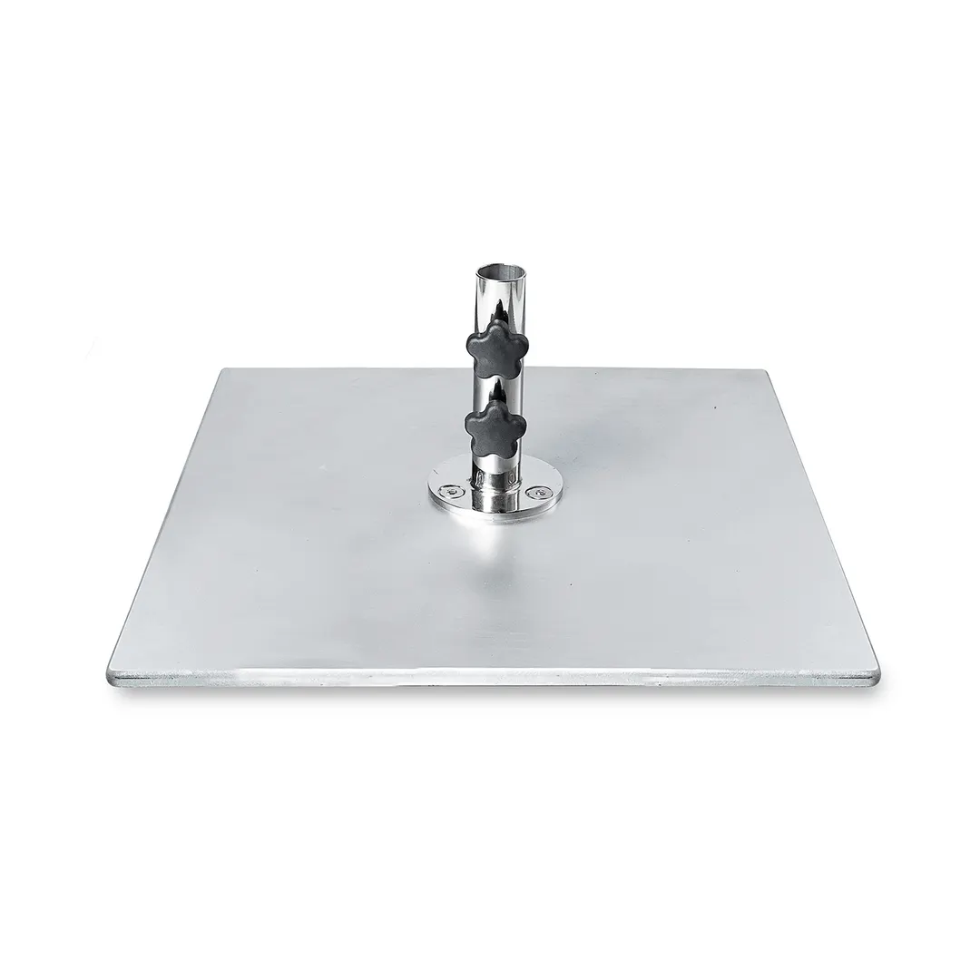 Plantation Prestige 2239870-0170 Umbrella Base 20" x 20" 70 lb Galvanized Steel Safety Hitch Pin Furniture