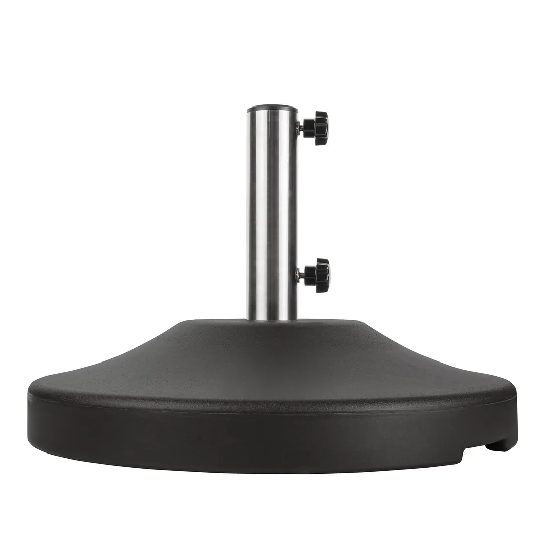 Plantation Prestige 2239882-01 Umbrella Base, 80 lb, 20-1/2" Dia, 14" Stainless Steel Stem, Coated Concrete
